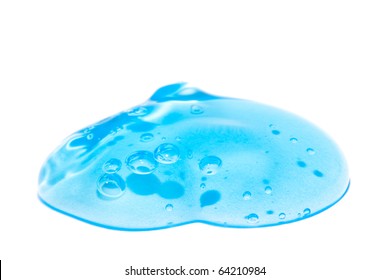 Blue Shaving Gel Isolated On White