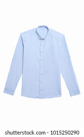 Blue shirt isolated on white