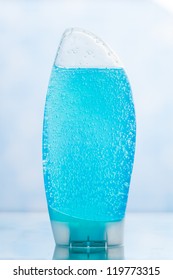 blue shower gel