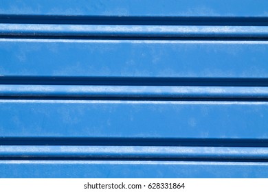 Blue shutter