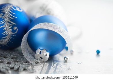 Blue And Silver Christmas Decoration