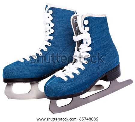 Blue skates