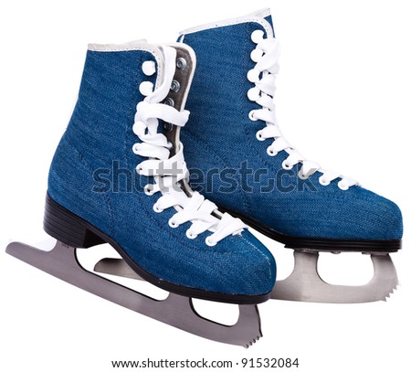 Blue skates