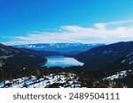 A blue skies day above Emerald Bay, Lake Tahoe.