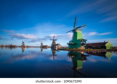 Blue Skies At Zaanse Schans