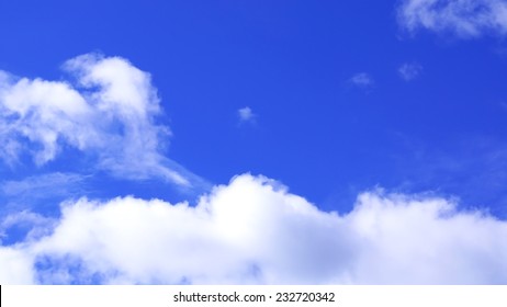 Blue Sky After A Storm In Japan