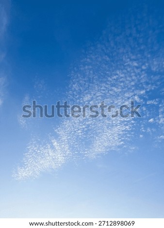 Blue Sky with Altocumulus Clouds