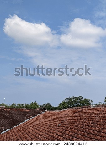 blue sky atmosphere above the upper terrace  Сток-фото © 