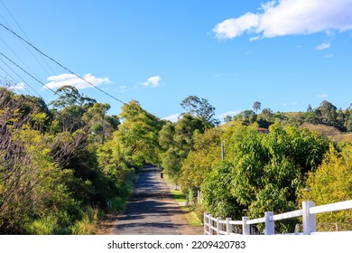 Blue Sky And Australian Country Road