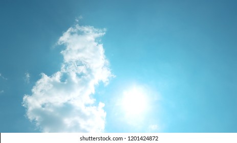 Blue sky background with clouds