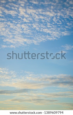 Blue sky background with clouds