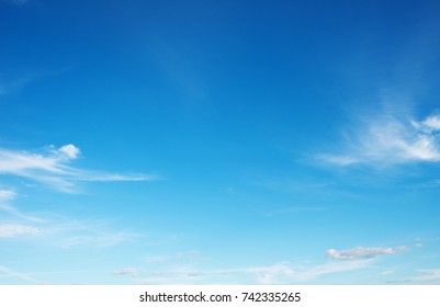 blue sky background with white clouds - Shutterstock ID 742335265