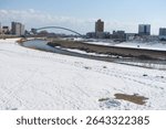 Blue sky and bank scenery