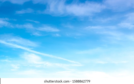 Blue Sky Beautiful Natural White Clouds Stock Photo 1588862779 ...