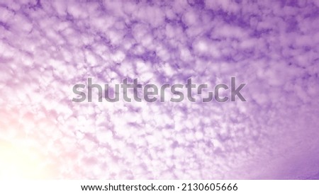 blue sky Bright sunlight with natural white clouds for background or illustration.