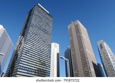 Blue Sky And Building In Tokyo Japan