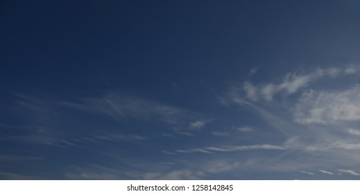 Blue Sky With Cirrus Clouds