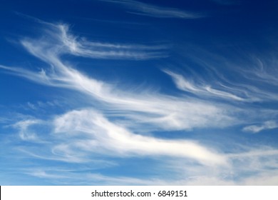 Blue Sky And Cirrus Clouds