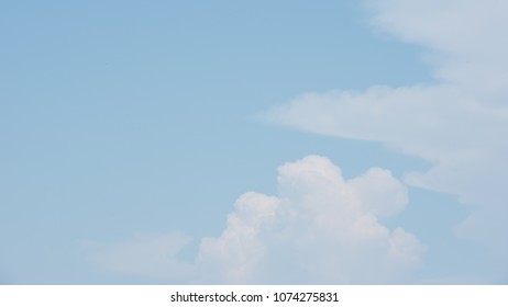 Blue sky with cloud