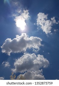 Blue sky with cloud