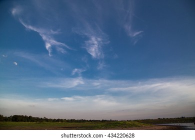 blue sky with cloud