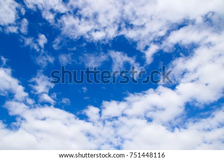 blue sky with cloud