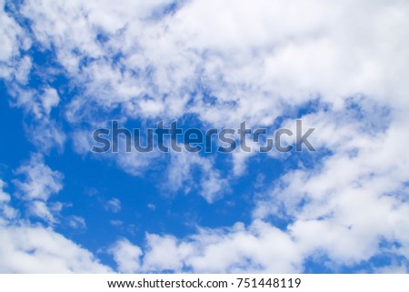 blue sky with cloud
