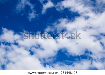 blue sky with cloud