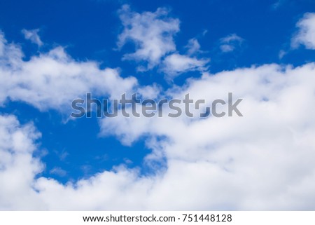 blue sky with cloud