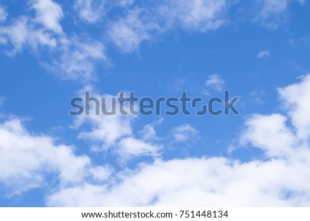 blue sky with cloud