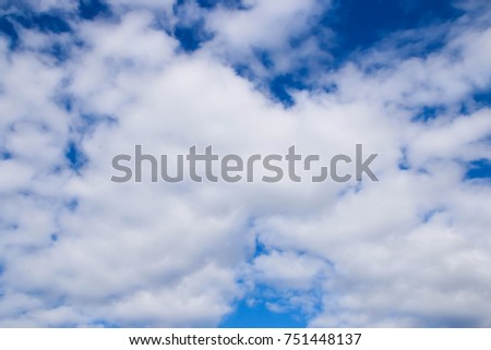 blue sky with cloud