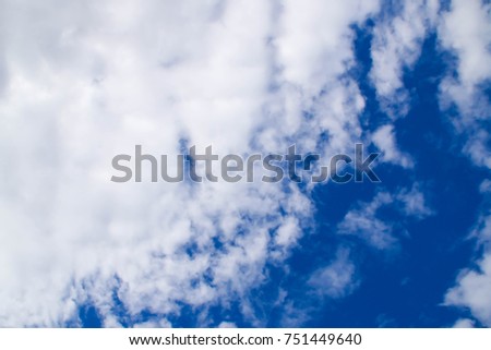 blue sky with cloud