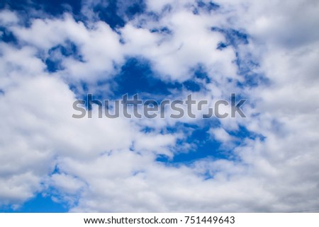 blue sky with cloud