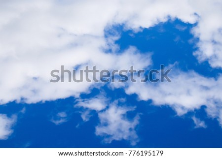 blue sky with cloud