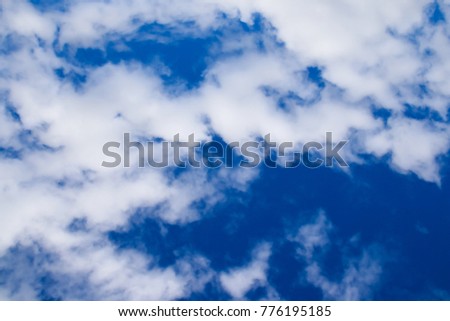 blue sky with cloud
