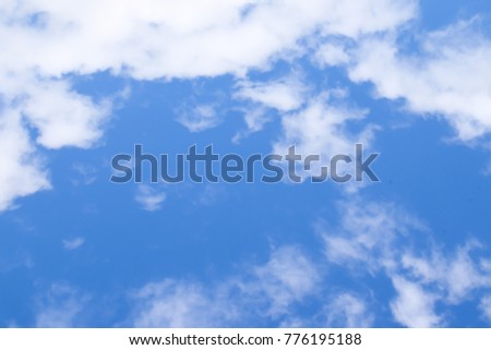 blue sky with cloud