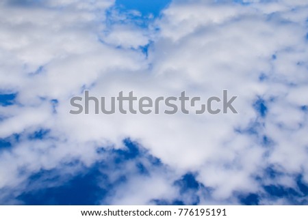 blue sky with cloud