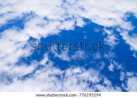 blue sky with cloud