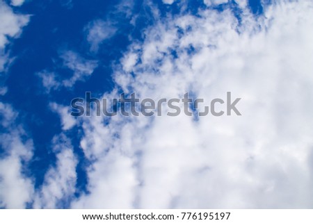 blue sky with cloud