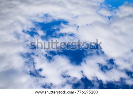 blue sky with cloud