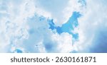Blue Sky with Cloud Background