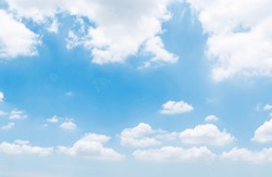 Blue Sky With Cloud Background
