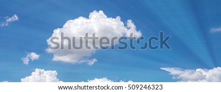 Blue sky and cloud background