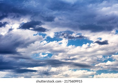 Blue Sky And Cloud Background Showing A Possible Storm