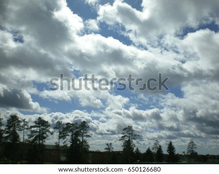 blue sky, cloud, beautiful landscape