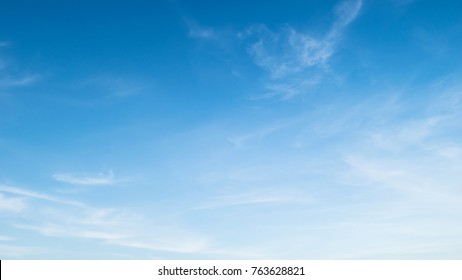 Blue sky with cloud. Clearing day and Good weather in the morning. - Shutterstock ID 763628821