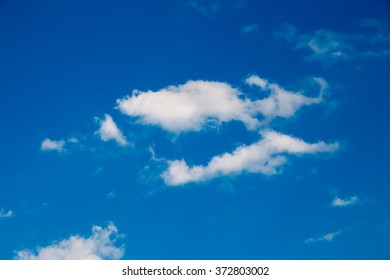Blue sky with cloud close up