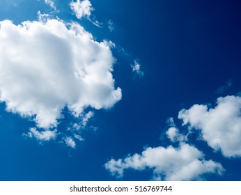 blue sky with cloud close up