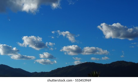 blue sky with cloud closeup