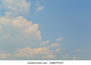 blue sky with clouds